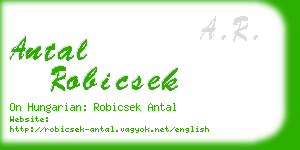 antal robicsek business card